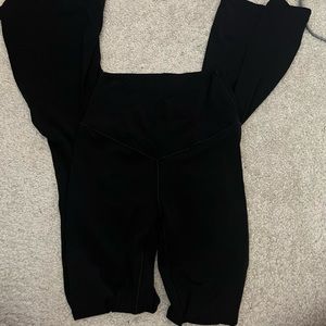 Aerie cross over flared leggings